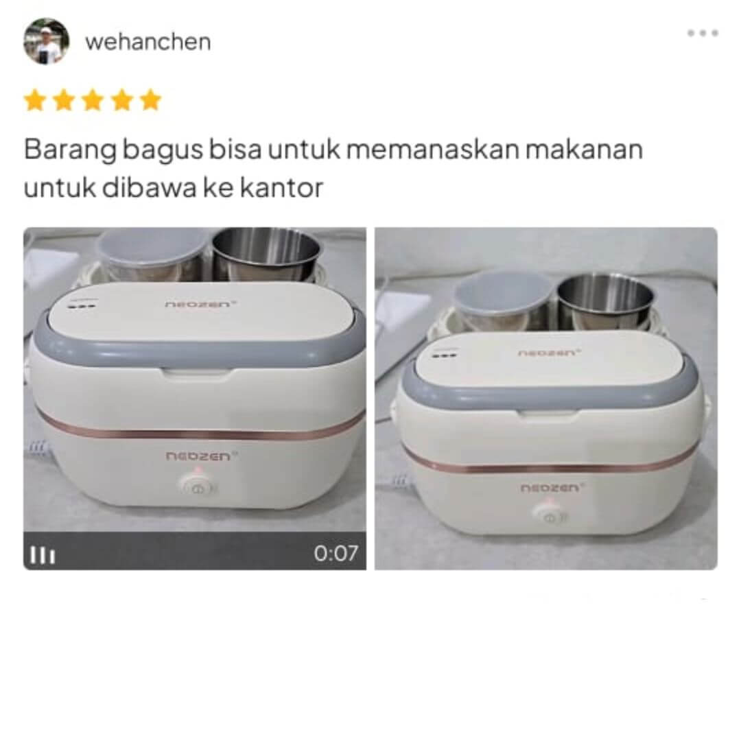 Testimonials - Neozen Electric Lunch Box - Kotak Makan Listrik Portable (6)