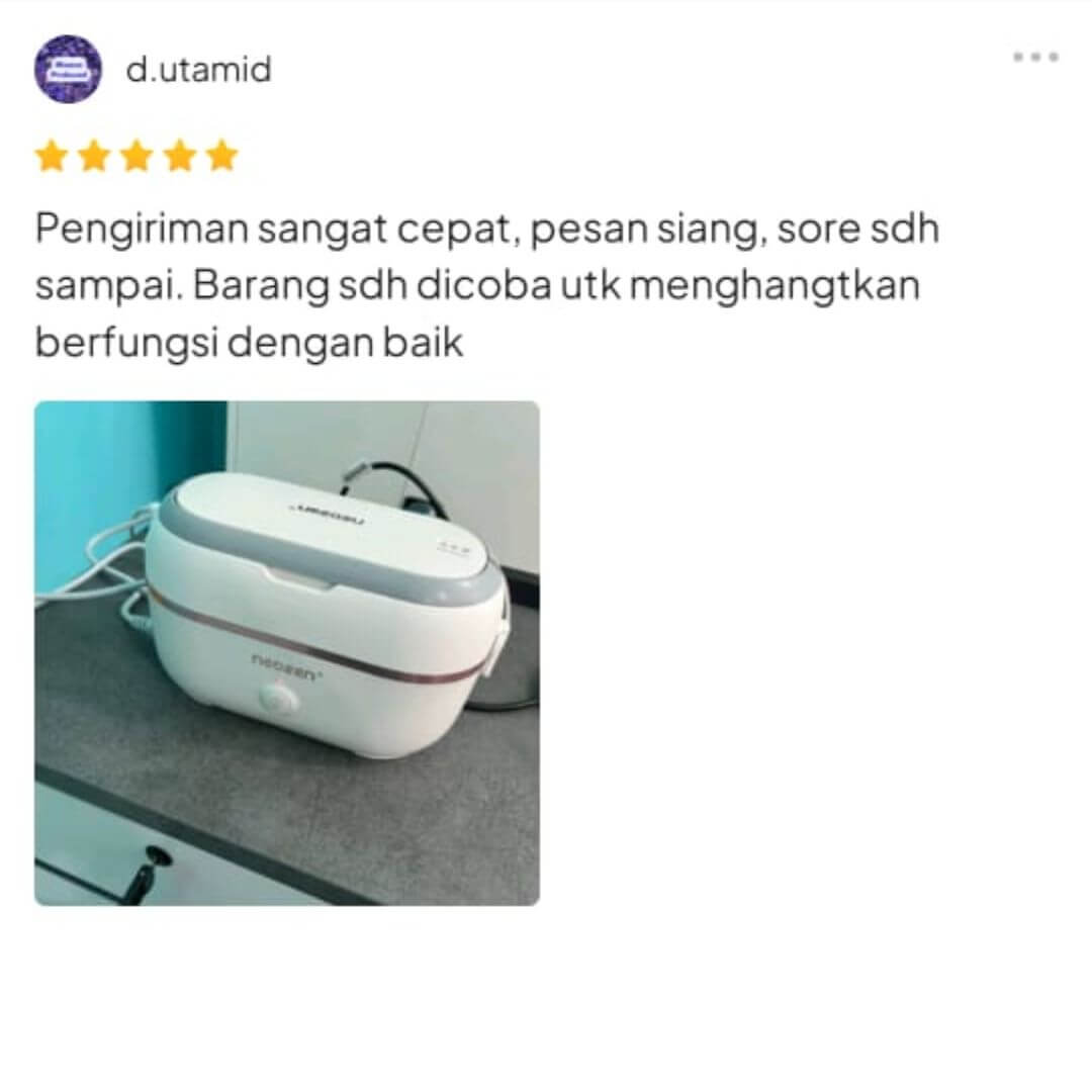 Testimonials - Neozen Electric Lunch Box - Kotak Makan Listrik Portable (7)