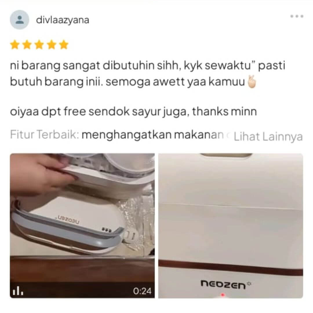 Testimonials - Neozen Electric Lunch Box - Kotak Makan Listrik Portable (8)